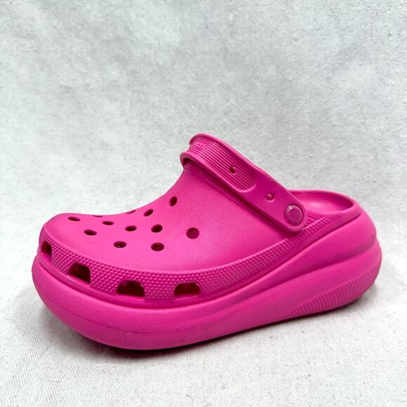 Crocs Classic Crush Platform Clog in Juice pink women size 9 mens 7 - Picture 13 of 13